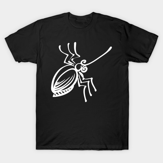 White bug 01 T-Shirt by burbuja